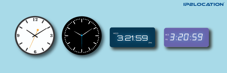 WordPress IP2Location World Clock Plugin Banner Image