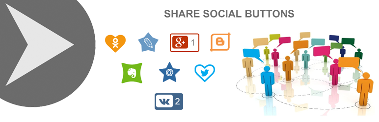WordPress iShare – Share Social Buttons Plugin Banner Image
