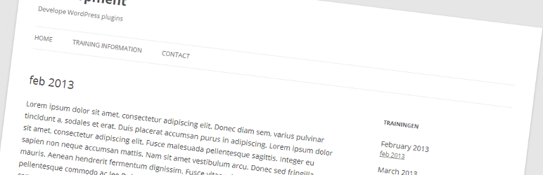 WordPress JaJaDi Training Plugin Banner Image