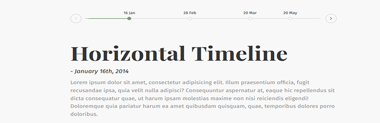 WordPress Jeba Horizontal Timeline Plugin Banner Image