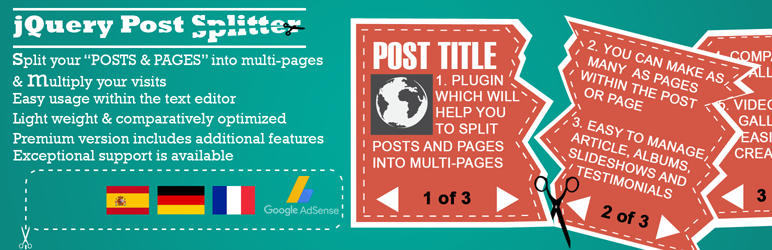 WordPress jQuery Post Splitter Plugin Banner Image