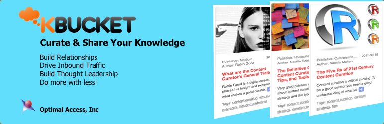 WordPress KBucket Topic Curation Plugin Banner Image