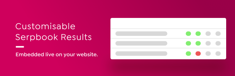 WordPress KIJO Serpbook API Plugin Banner Image