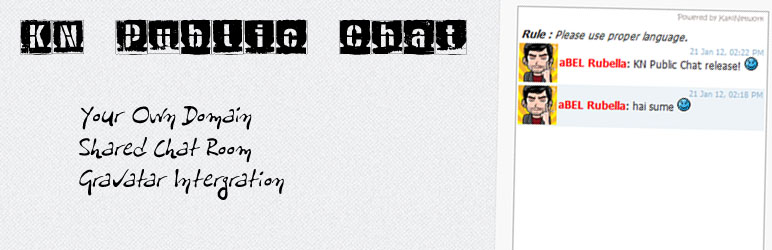 WordPress KN Public Chat Plugin Banner Image