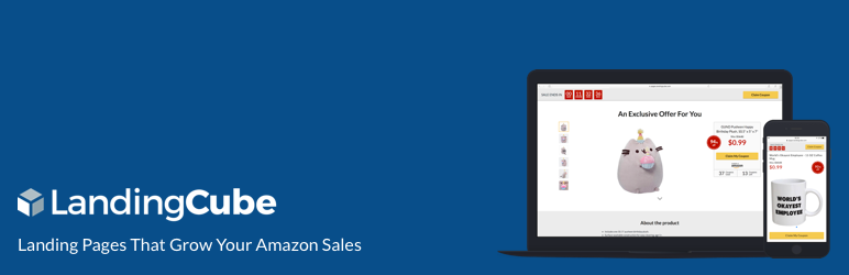 WordPress LandingCube – Landing Pages for Amazon FBA Sellers Plugin Banner Image
