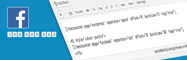 WordPress Likes Counter Plugin Banner Image