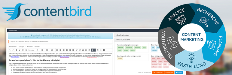 WordPress contentbird CMS Integration Plugin Banner Image