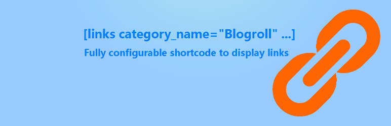 WordPress Links shortcode Plugin Banner Image