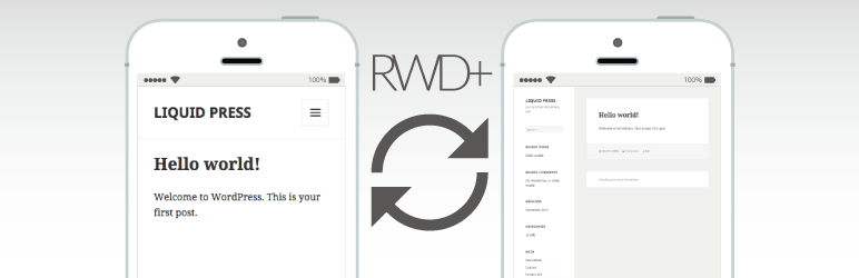 WordPress LIQUID RWD Plus Plugin Banner Image