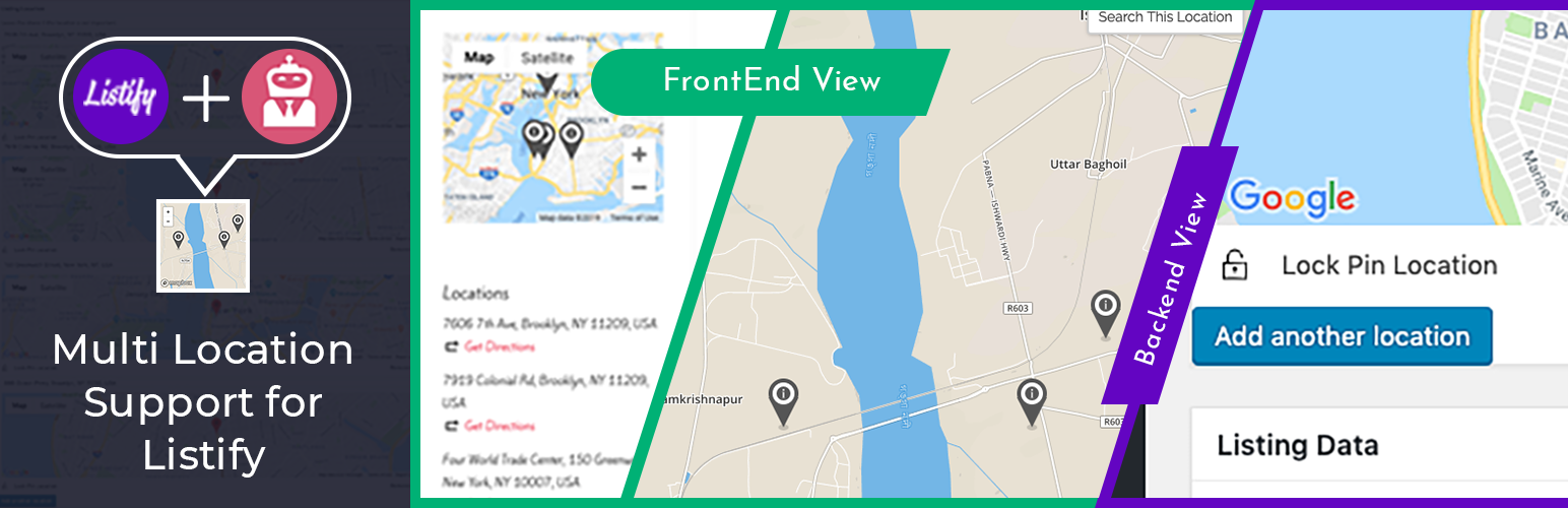 WordPress Listify Multi Location for WP Job Manager Plugin Banner Image