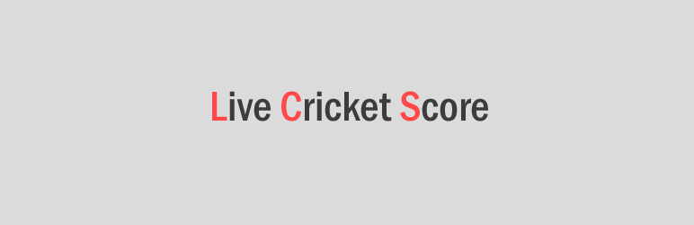 WordPress Live Cricket Score Plugin Banner Image