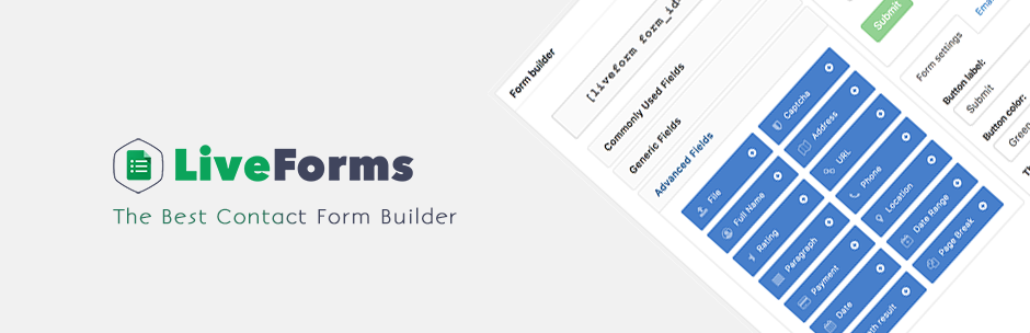 WordPress Live Forms – Visual Form Builder Plugin Banner Image