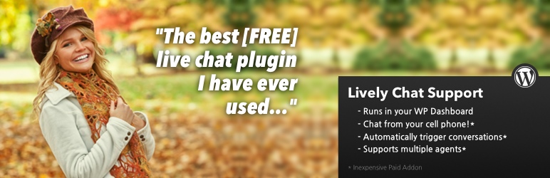 WordPress Lively Chat via SMS Plugin Banner Image