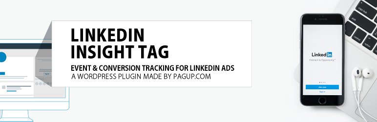 WordPress Lktags – Linkedin insight tags for Linkedin ads (advertising) + Event conversion tracking + Woocommerce Plugin Banner Image