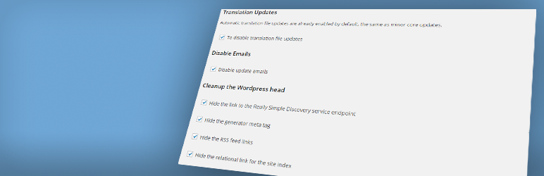 WordPress LSD Simple Tweak Plugin Banner Image