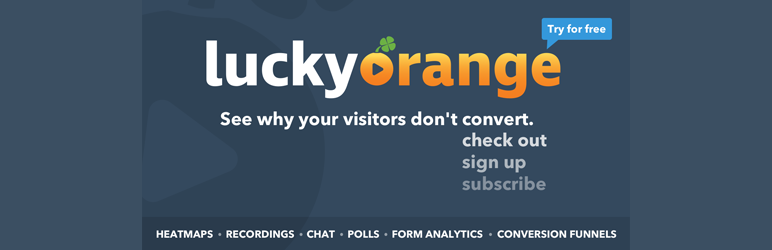 WordPress Lucky Orange Plugin Banner Image