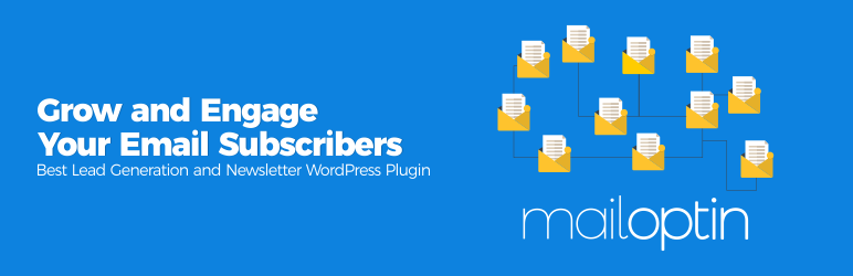 WordPress Popup, Optin Form, Email Newsletters for MailChimp, AWeber, HubSpot – MailOptin Plugin Banner Image