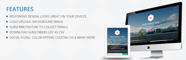 WordPress Maintenance Page Plugin Banner Image