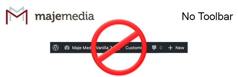 WordPress Remove Admin Toolbar Plugin Banner Image