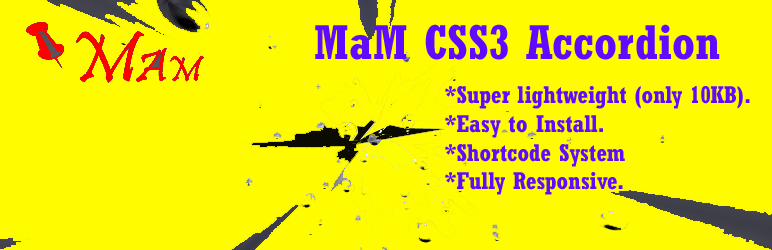 WordPress MAM CSS3 Accordion Plugin Banner Image