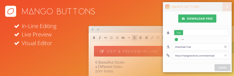 WordPress Mango Buttons Plugin Banner Image