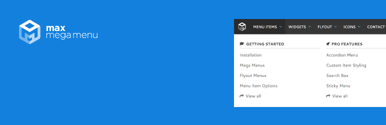 WordPress Max Mega Menu Plugin Banner Image