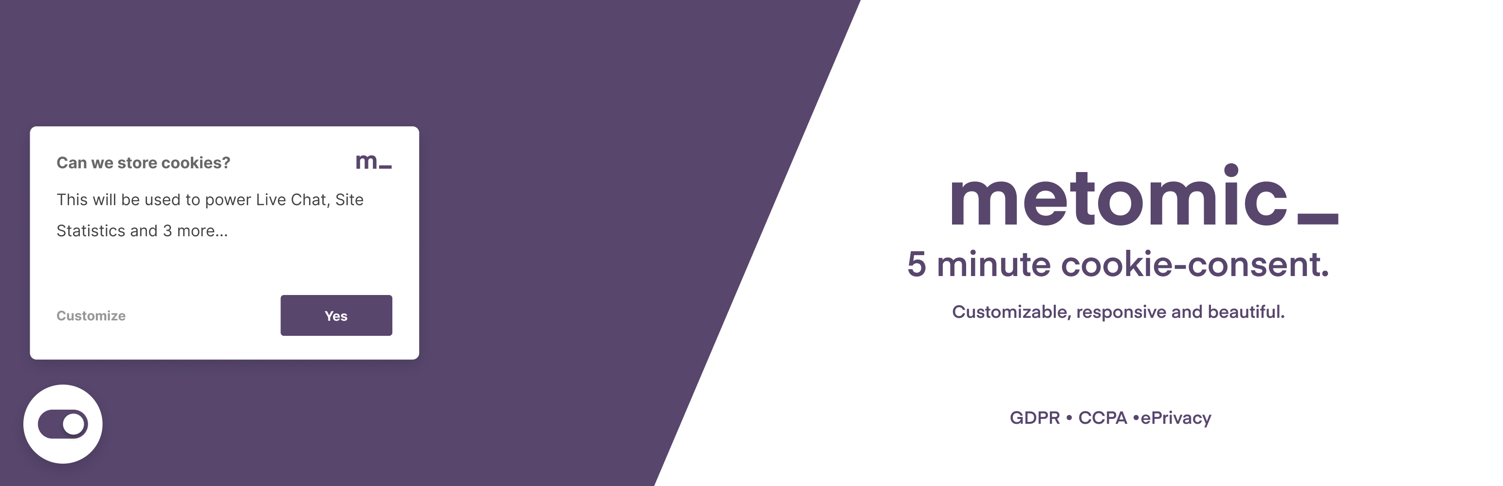 WordPress Beautiful Cookie Widget Plugin Banner Image