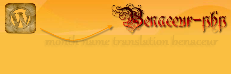 WordPress month name translation benaceur Plugin Banner Image