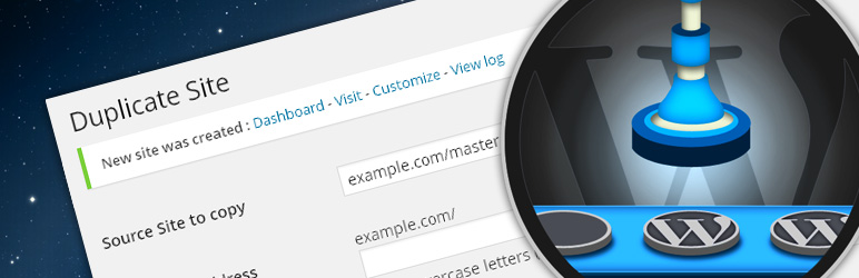 WordPress MultiSite Clone Duplicator Plugin Banner Image