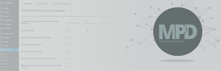WordPress Multisite Post Duplicator Plugin Banner Image