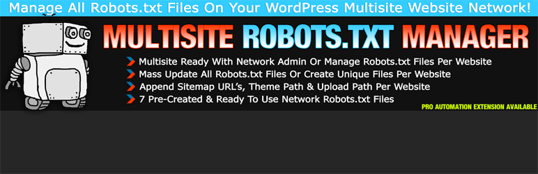 WordPress Multisite Robots.txt Manager Plugin Banner Image