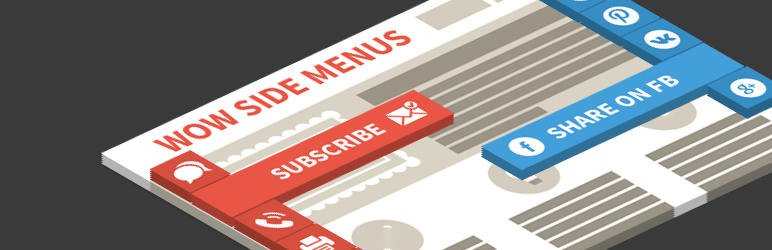 WordPress Wow Side Menu – Floating menu with fixed buttons to your website! Plugin Banner Image