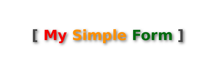 WordPress My Simple Form Plugin Banner Image