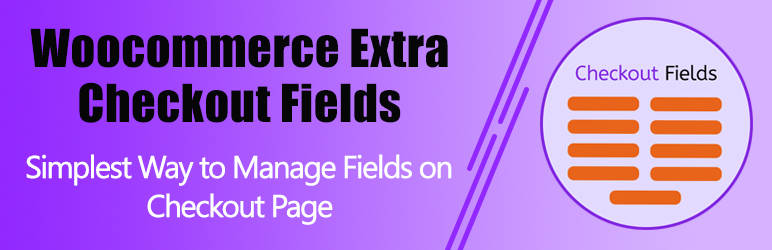 WordPress WooCommerce Checkout Field Manager Plugin Banner Image