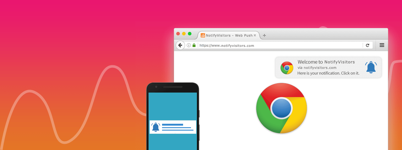 WordPress Push Notifications for WordPress by NotifyVisitors Plugin Banner Image