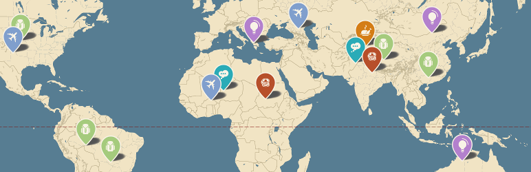 WordPress Novo-Map : your WP posts on custom google maps Plugin Banner Image