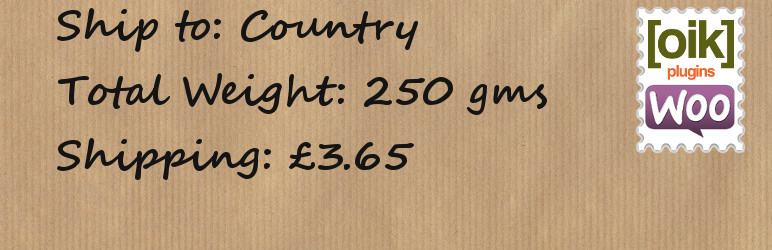 WordPress Weight/Country Shipping for WooCommerce Plugin Banner Image