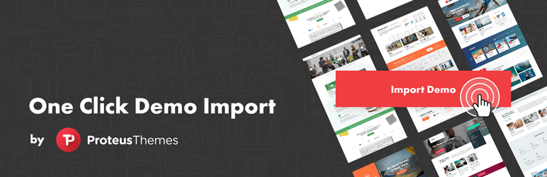 WordPress One Click Demo Import Plugin Banner Image