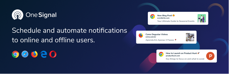 WordPress OneSignal – Web Push Notifications Plugin Banner Image