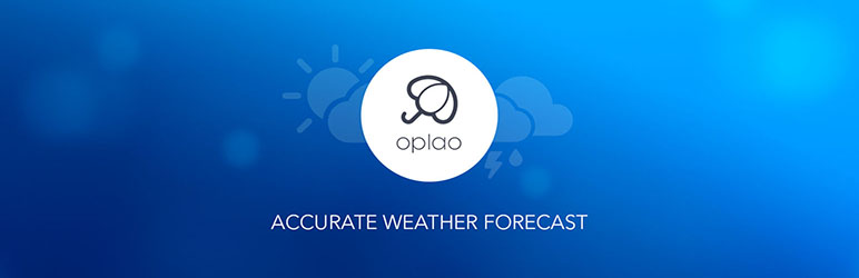 WordPress Oplao Weather Widget Plugin Banner Image