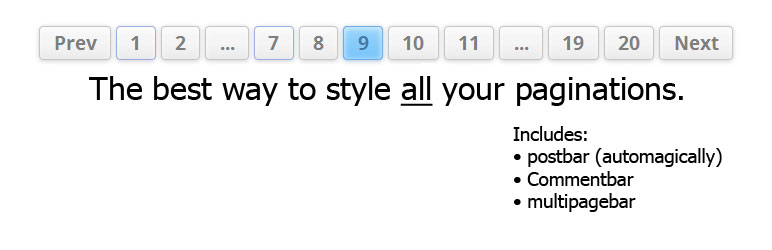 WordPress pagebar Plugin Banner Image