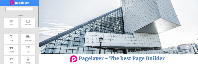 WordPress Page Builder: PageLayer – Drag and Drop website builder Plugin Banner Image