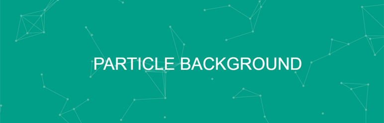 WordPress Particle Background Plugin Banner Image