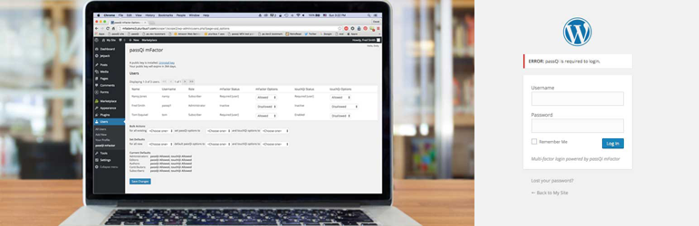WordPress passQi mFactor Plugin Banner Image