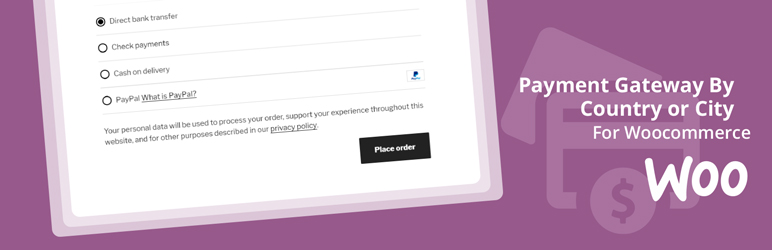 WordPress Payment Gateway by county or city for Woocommerce Plugin Banner Image