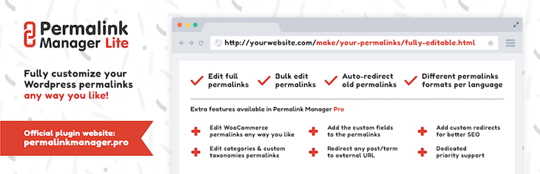 WordPress Permalink Manager Lite Plugin Banner Image