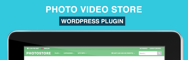 WordPress Photo Video Store Plugin Banner Image