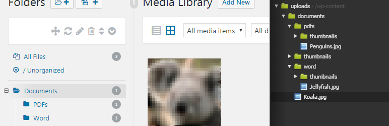 WordPress Physical Custom Upload Folder Plugin Banner Image