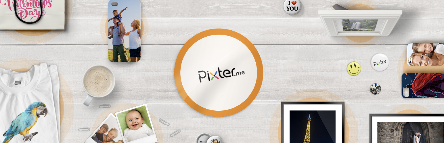WordPress Pixter.me WordPress Print Store Plugin Banner Image