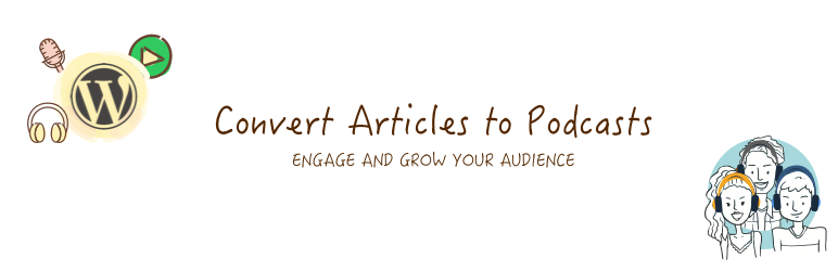 WordPress Play.ht – Convert Articles to Podcasts Plugin Banner Image